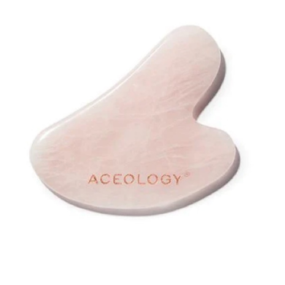 NEW Aceology Pink Quartz Gua Sha Stone
